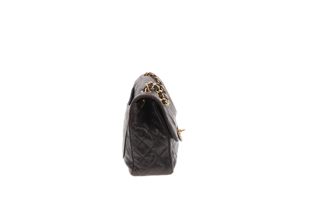 Chanel Classic Single Flap Medium Vintage Black Lambskin 1996/97