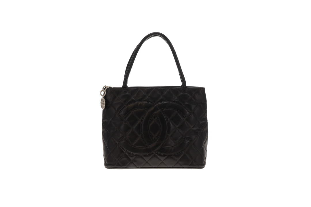 Chanel Medallion Tote Black Caviar SHW 2003/04 – Designer Exchange Ltd