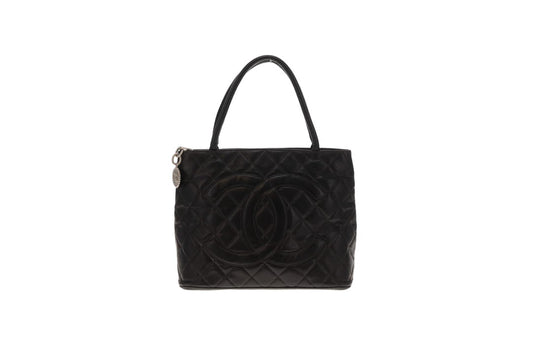 Chanel Medallion Tote Black Caviar SHW 2003/04