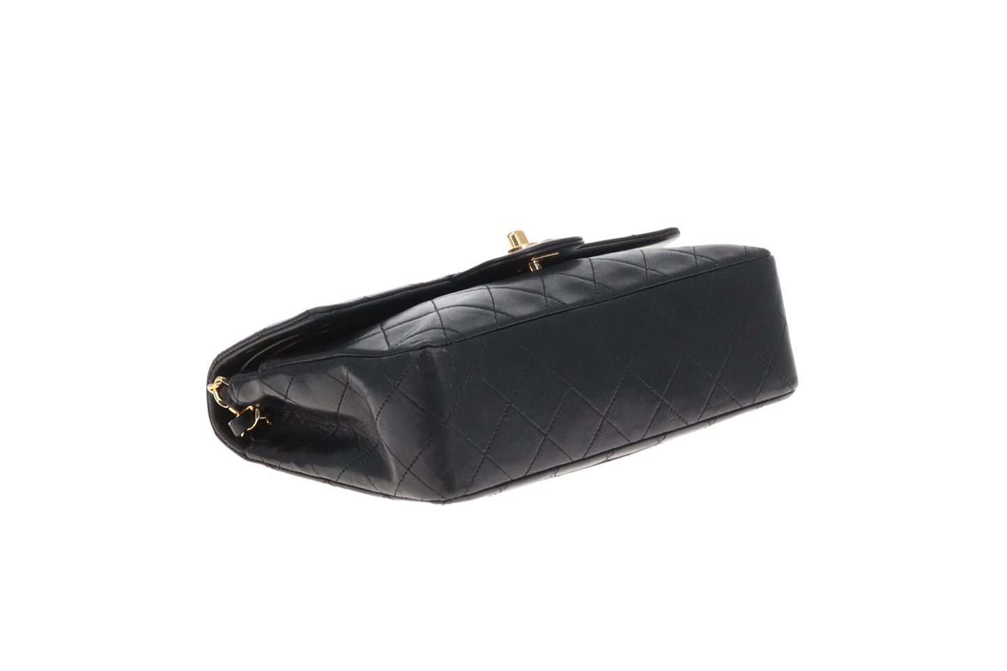 Chanel Vintage Black Lambskin Classic Flap 1989/91