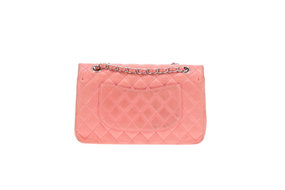 Chanel Classic Double Flap Bag Medium Soft Pink Lambskin 2012