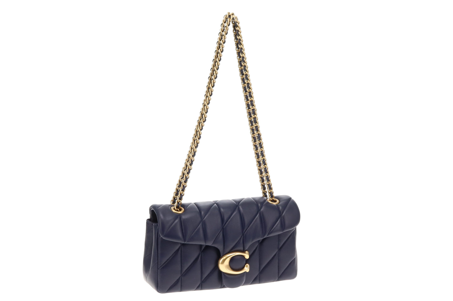 Coach Tabby Quilted 26 Navy Nappa Leather GHW
