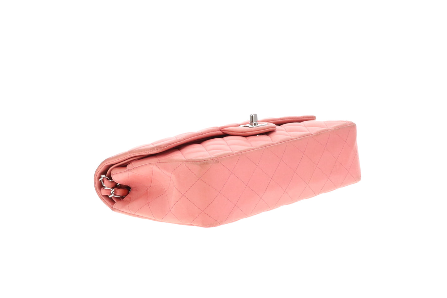 Chanel Classic Double Flap Bag Medium Soft Pink Lambskin 2012