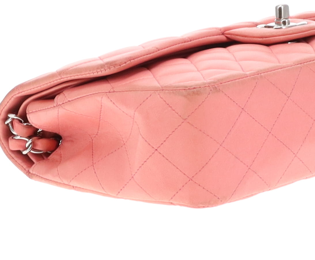 Chanel Classic Double Flap Bag Medium Soft Pink Lambskin 2012