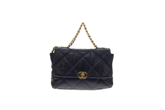 Chanel 19 Maxi Flap Navy 2020
