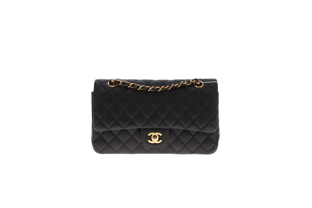 Chanel Medium Classic Lambskin Double Flap Black with GHW 2010/11