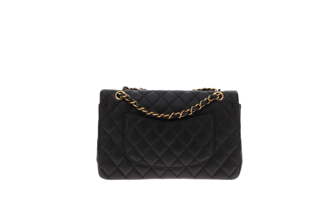 Chanel Medium Classic Lambskin Double Flap Black with GHW 2010/11
