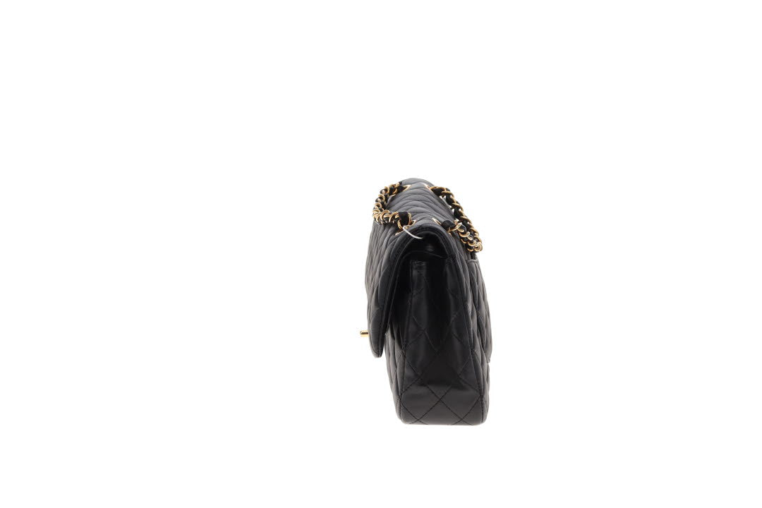 Chanel Medium Classic Lambskin Double Flap Black with GHW 2010/11