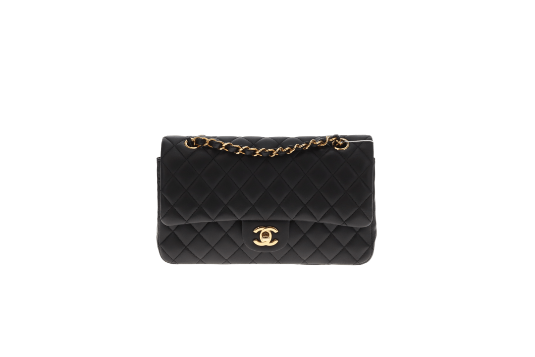 Chanel Medium Classic Lambskin Double Flap Black with GHW 2010/11