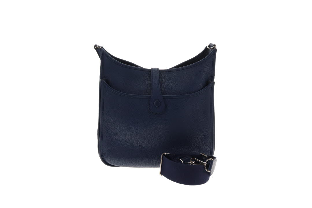 Hermes Eveleyne Clemence leather III PM Bleu Iris