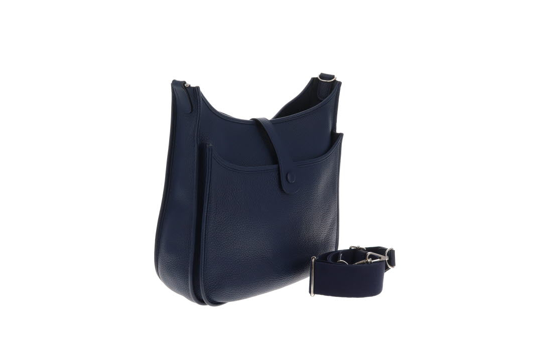 Hermes Eveleyne Clemence leather III PM Bleu Iris