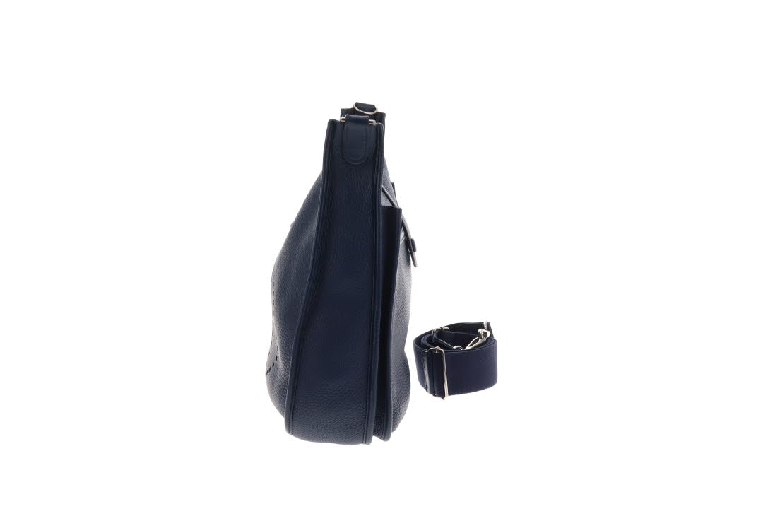Hermes Eveleyne Clemence leather III PM Bleu Iris