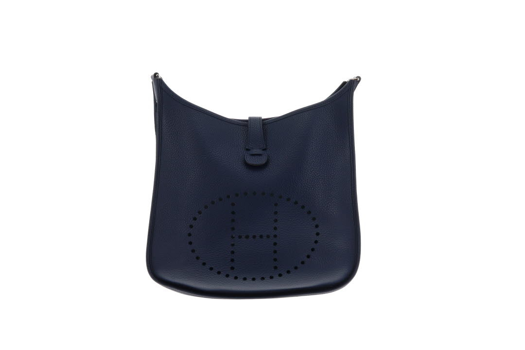 Hermes Eveleyne Clemence leather III PM Bleu Iris