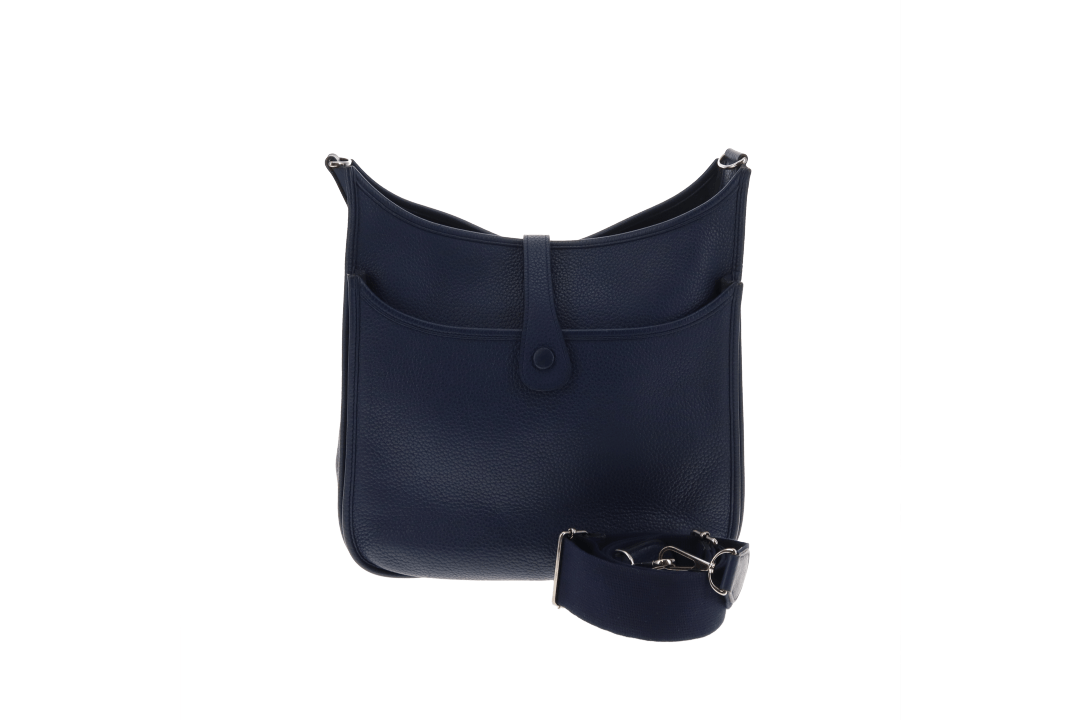 Hermes Eveleyne Clemence leather III PM Bleu Iris