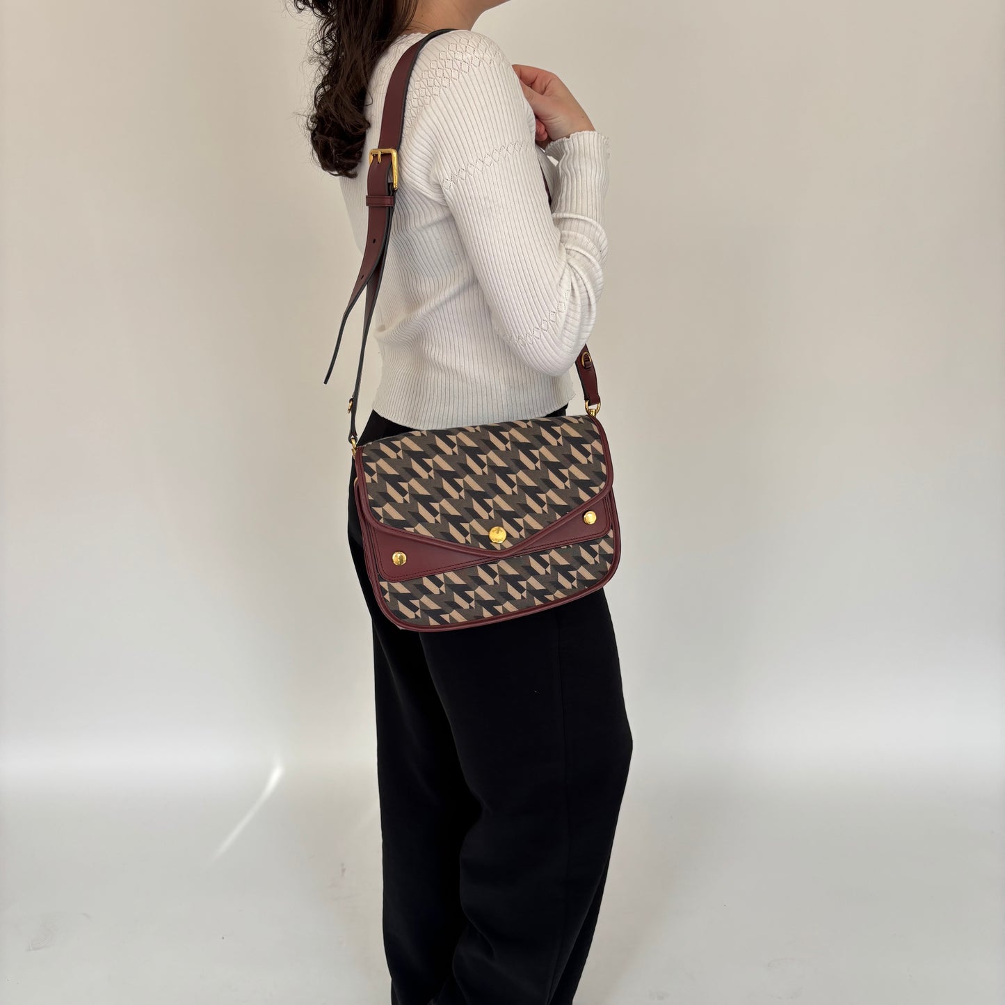 Mulberry Phoebe Satchel Crimson Monogram