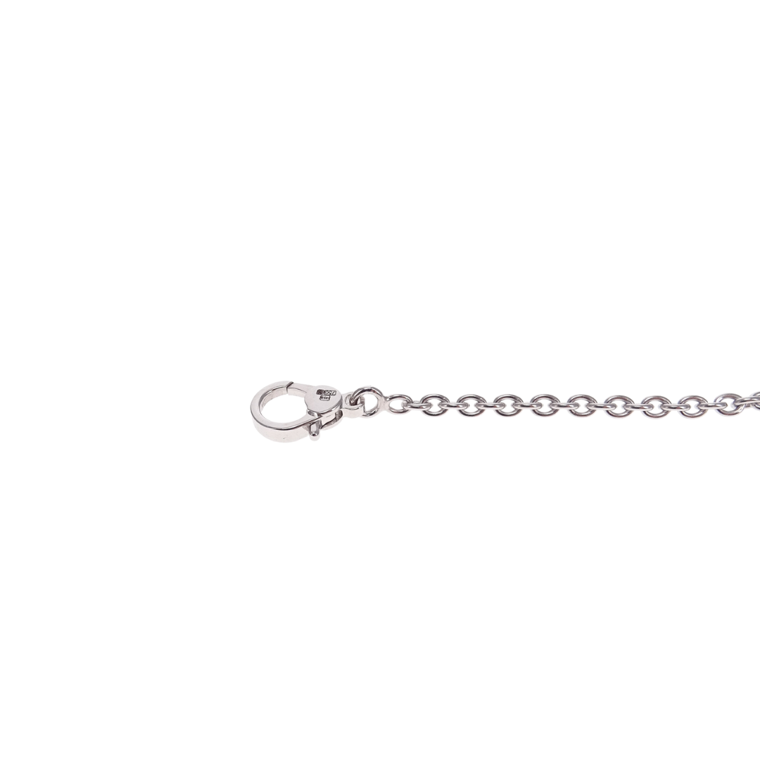 Hermes 18 Carat White Gold and 18 Diamond Finesse Bracelet (Size ST)