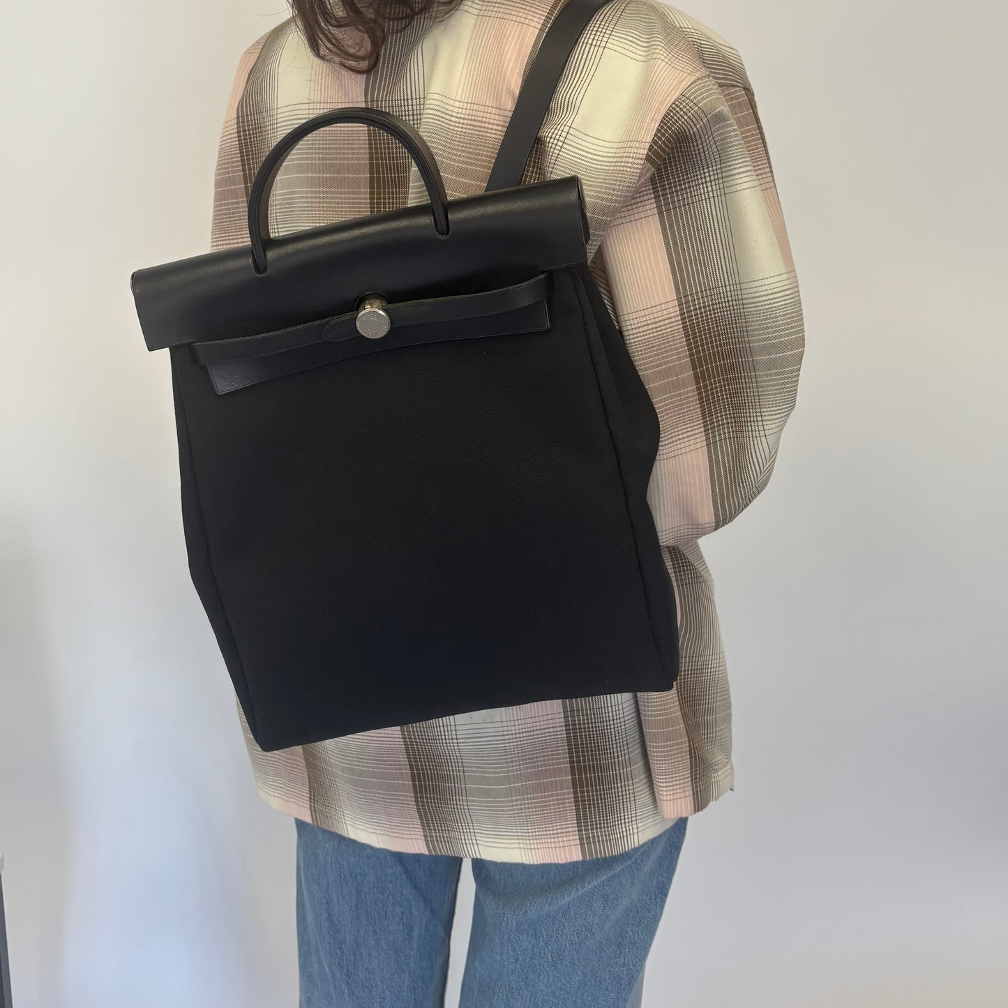 Hermes Vintage Convertible Herbag 28 With Backpack 1999