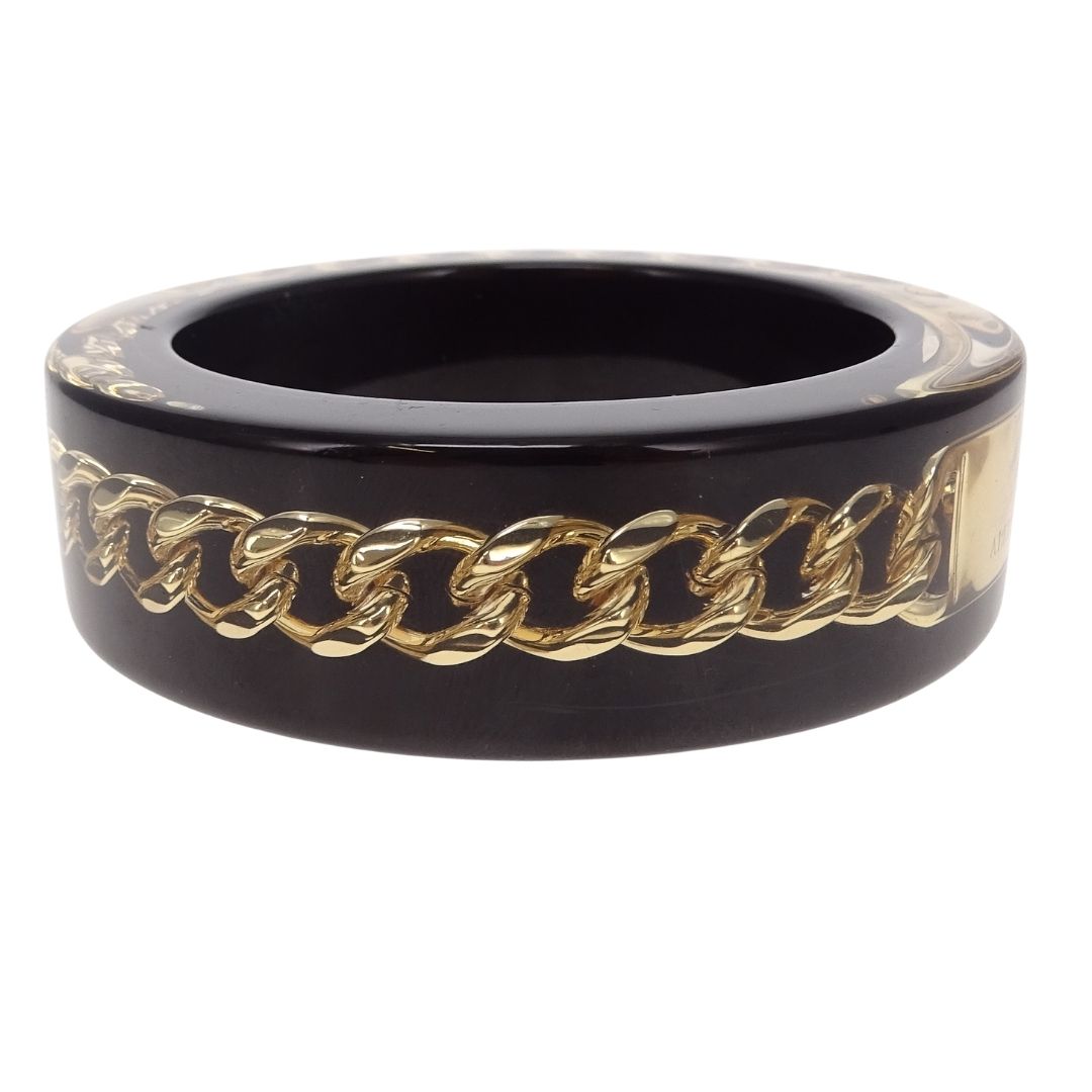 Alexander McQueen Plexi Resin Large Bangle 65mm (S)