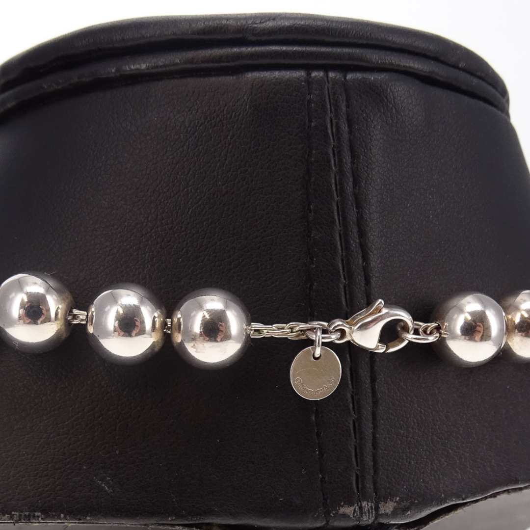 Tiffany HadWear Ball Necklace Sterling Silver