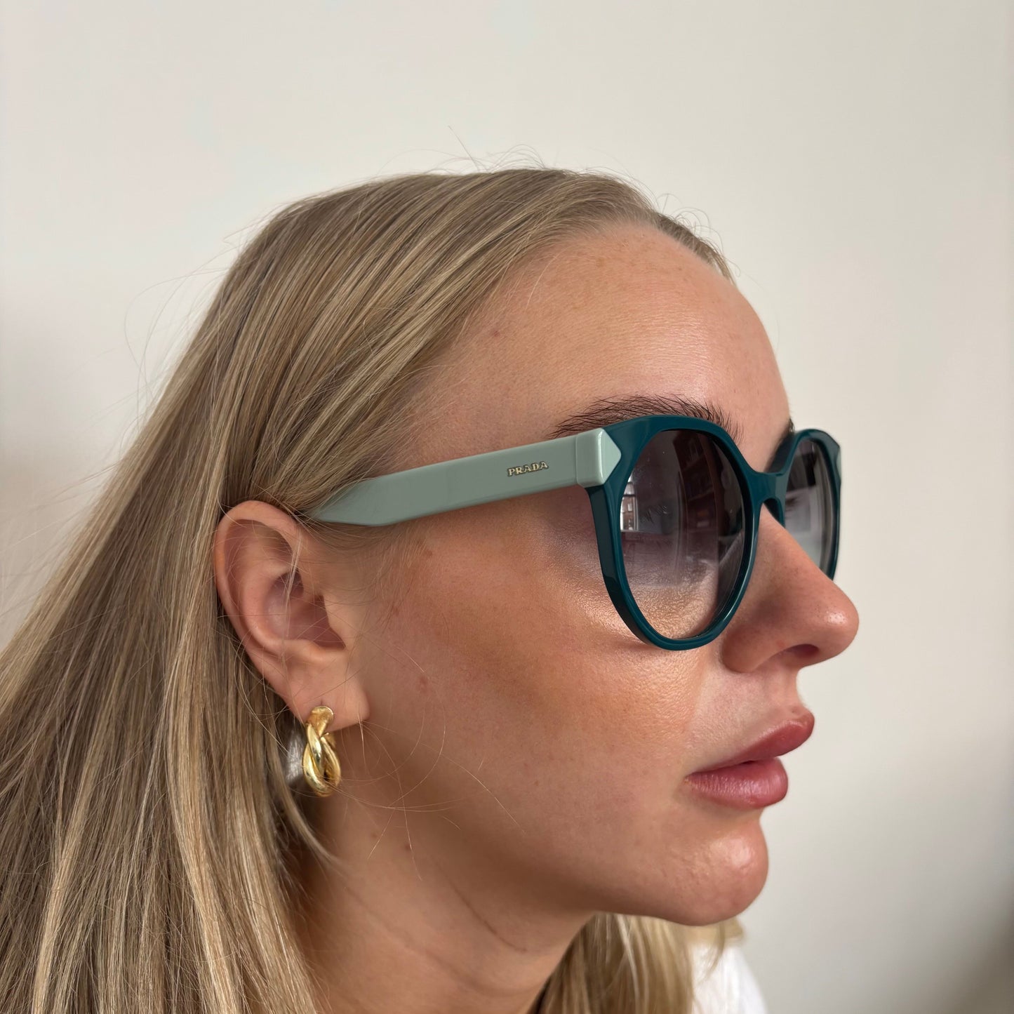 Prada Teal SPR11T Sunglasses