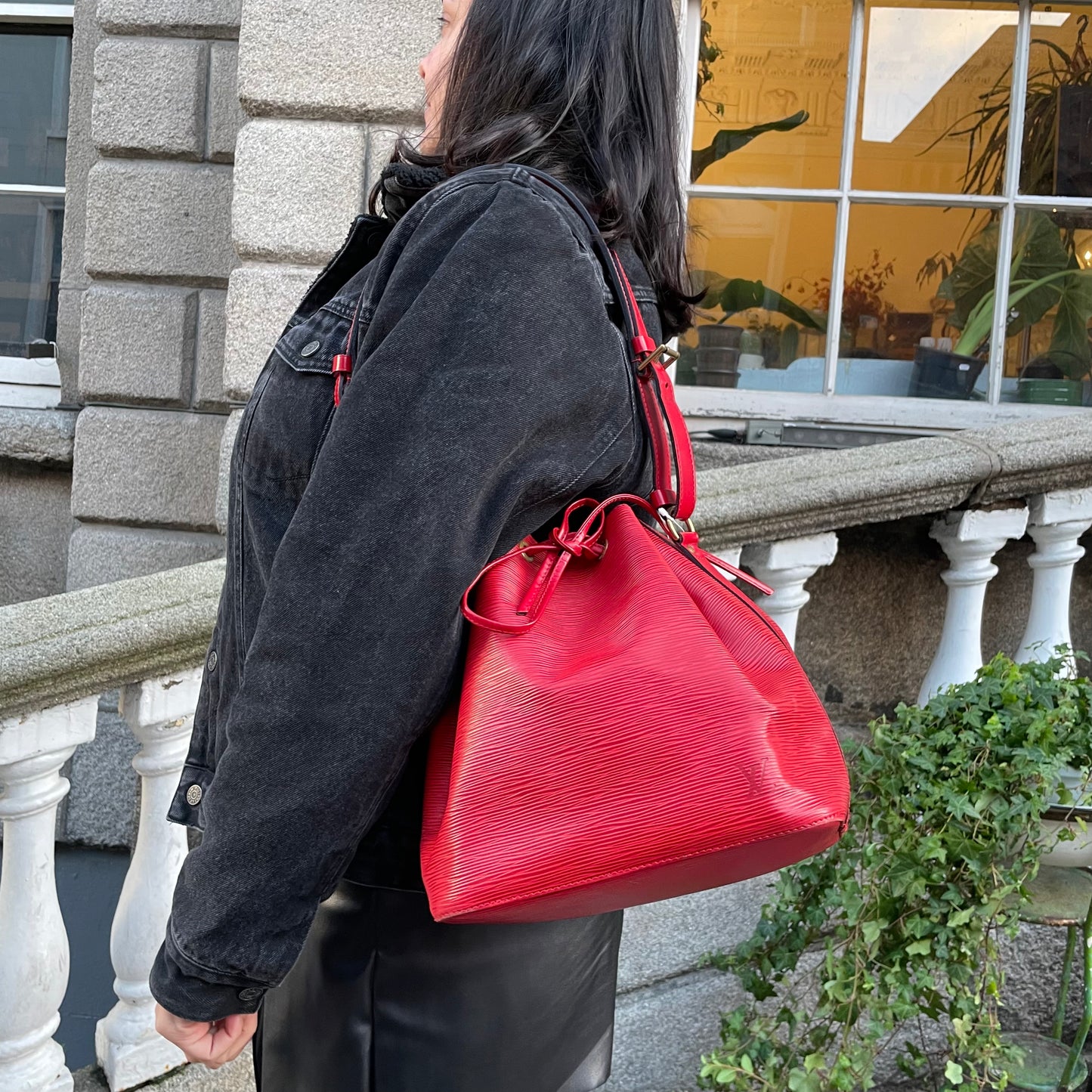 Louis Vuitton Petite Noe Rouge Epi Leather AR0956
