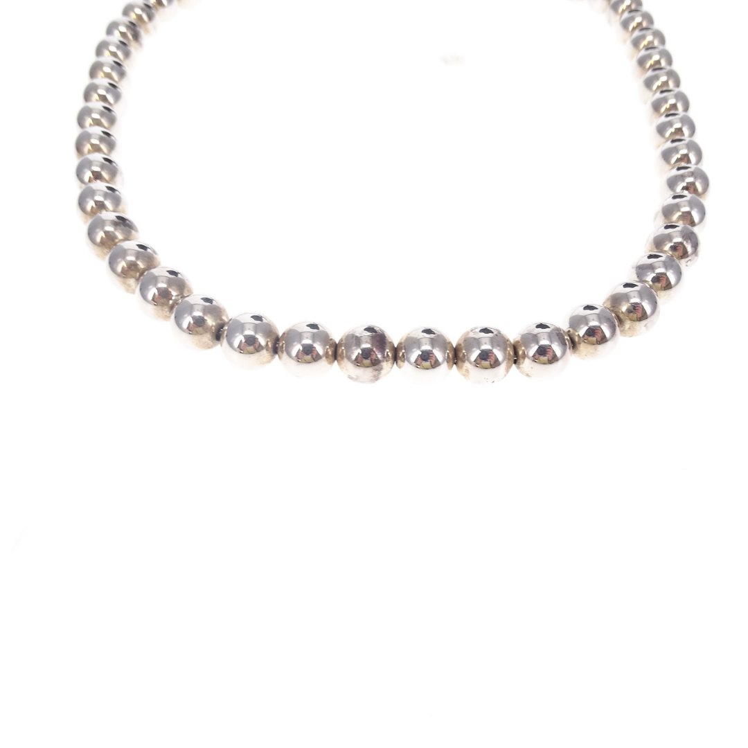 Tiffany HadWear Ball Necklace Sterling Silver