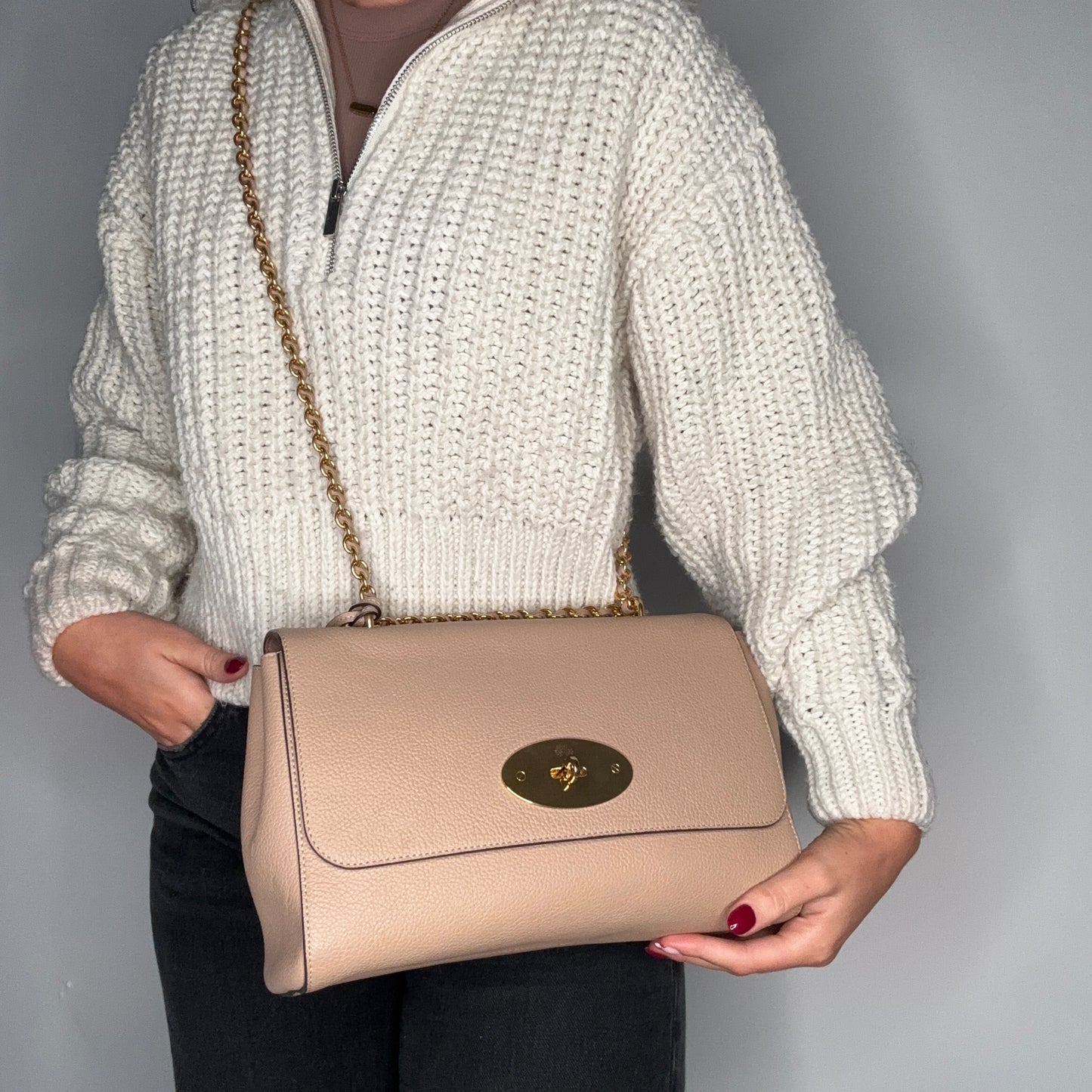 Mulberry Lily Medium Beige GHW