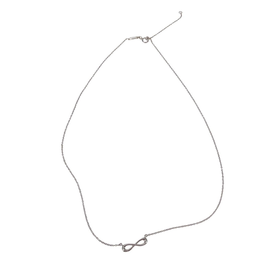 Tiffany & Co Infinity Pendant On Chain Sterling Silver