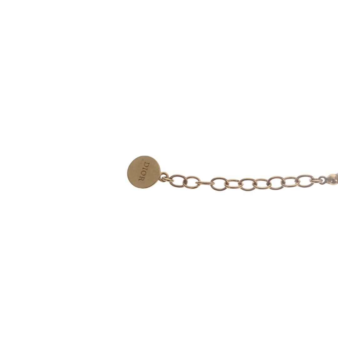 Dior White Resin Pearls and Goldtone 30 Montaigne Choker