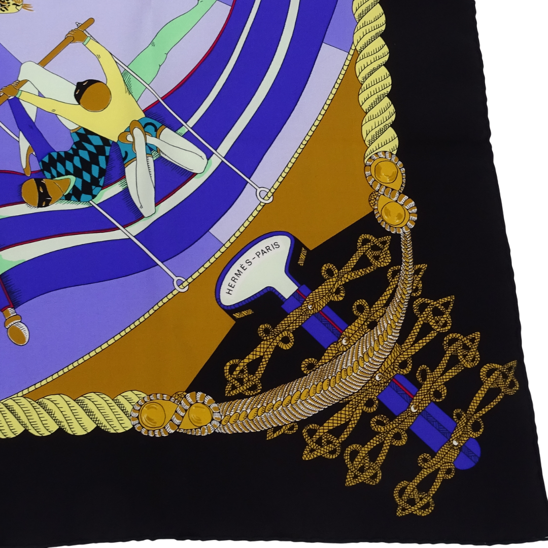 Hermes Circus 100% Silk Scarf 90