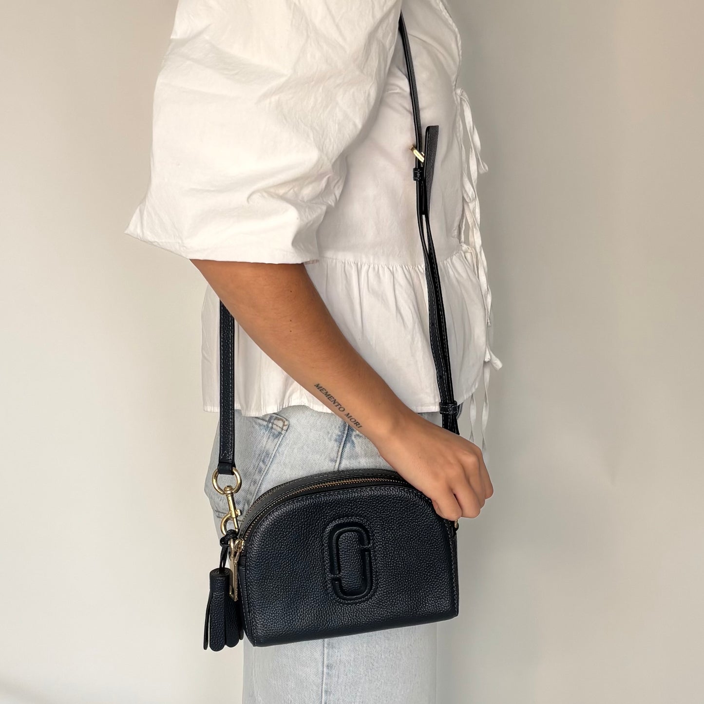 Marc Jacobs Shutter Crossbody Navy Leather