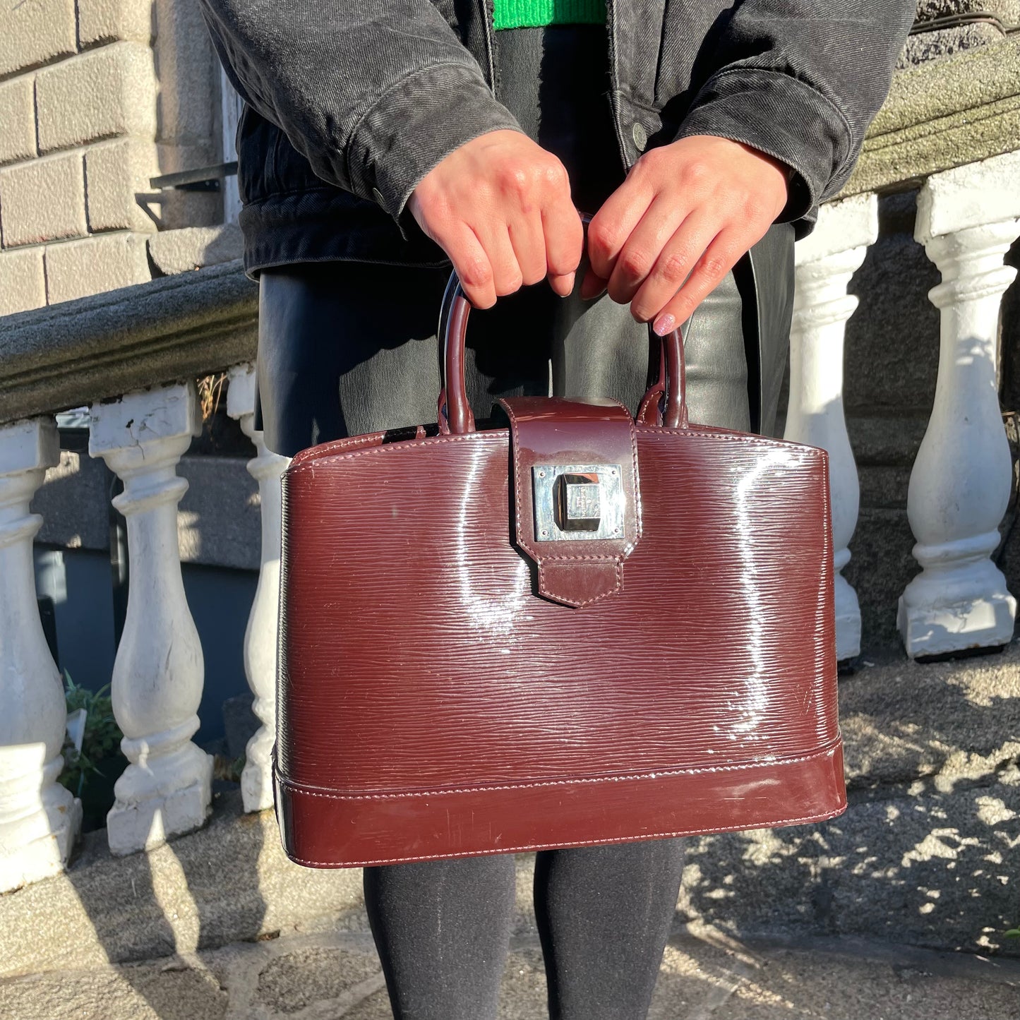 Louis Vuitton Electric Epi Mirabeau PM Prune