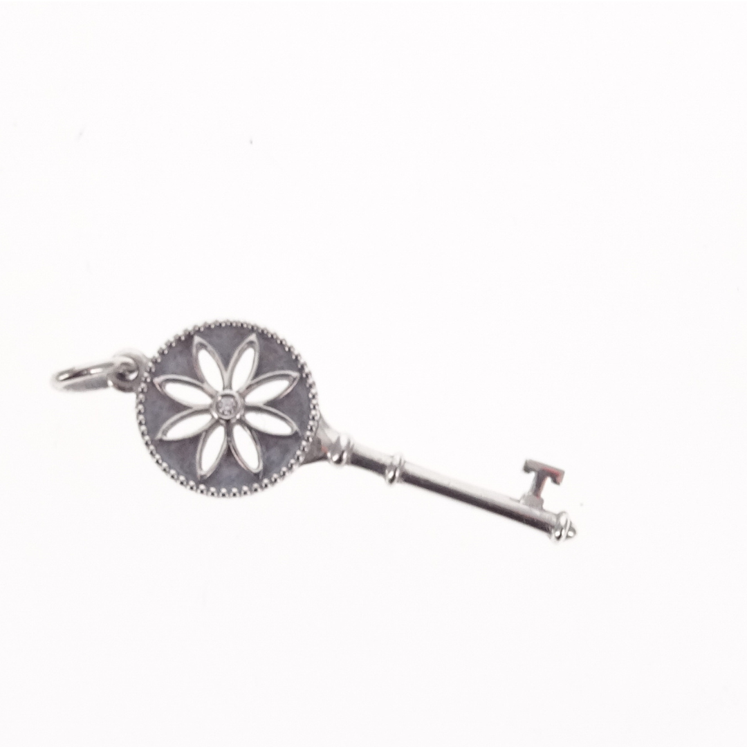 Tiffany & Co Blossom Key Pendant Sterling Silver With Diamond