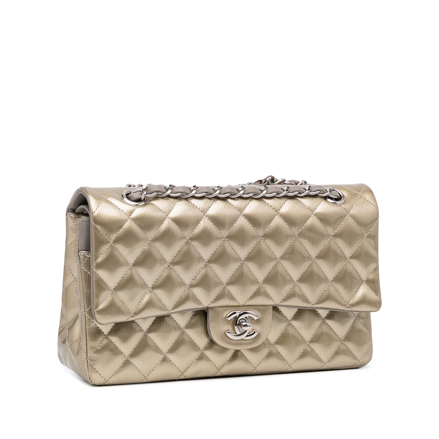 Medium Classic Patent Double Flap Image# 2