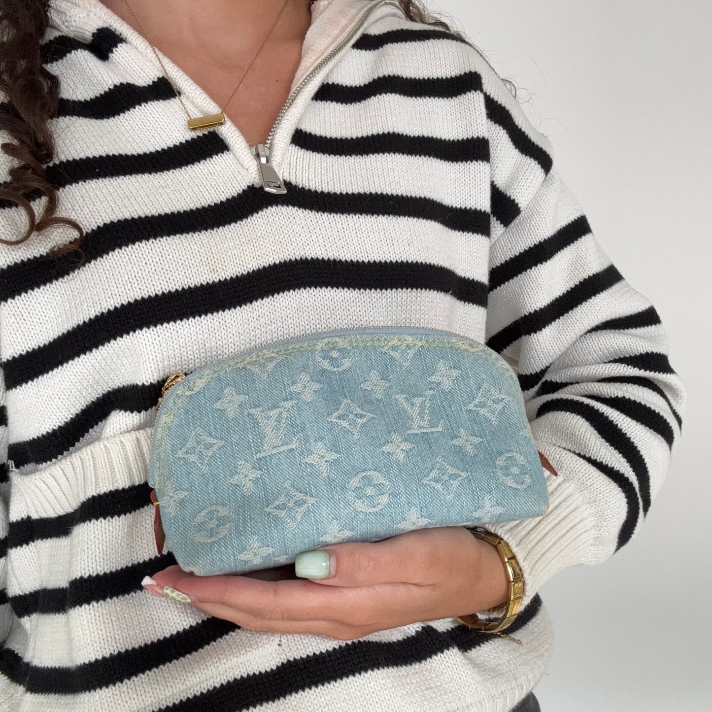 Louis Vuitton Cosmetic Pouch Denim