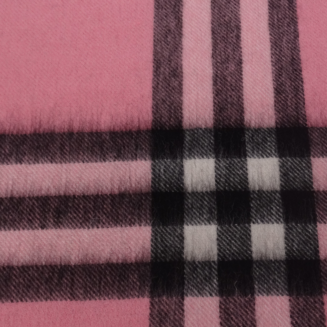 Burberry Scarf Pink and Black 100% Cashmere
