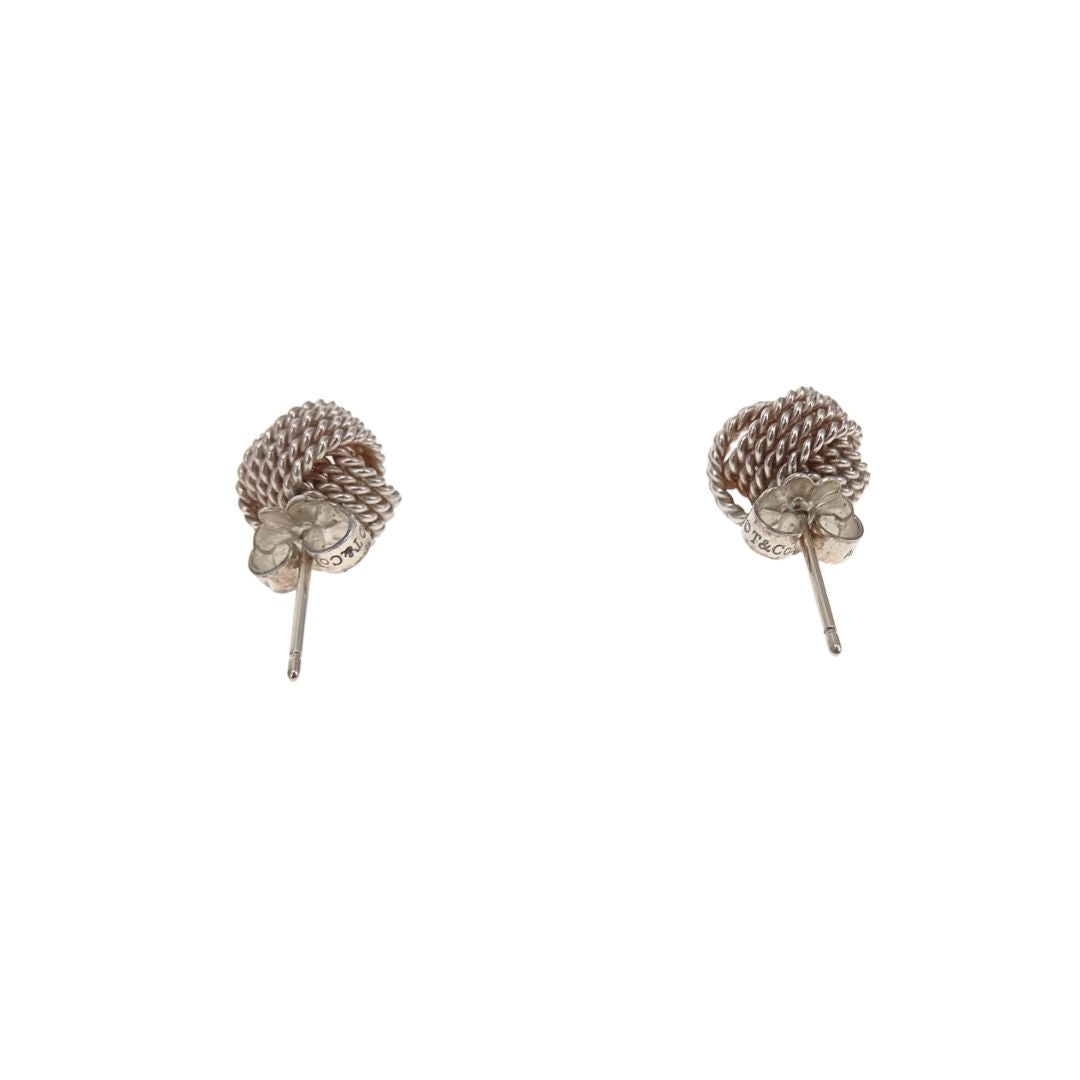 Tiffany & Co Knot Earrings Sterling Silver