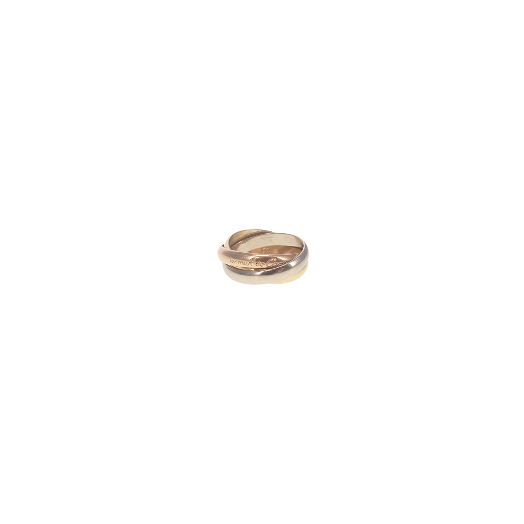 Cartier Trinity Ring 18k White/Yellow/Rose Gold Size 51 (RRP €2170)