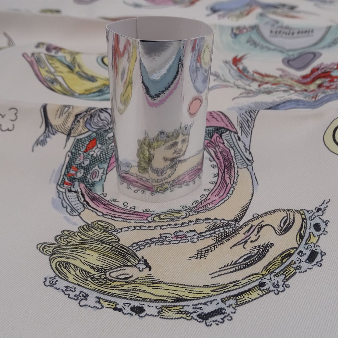 Hermes Silk 70cm Soie Vintage Les Anamorphoses