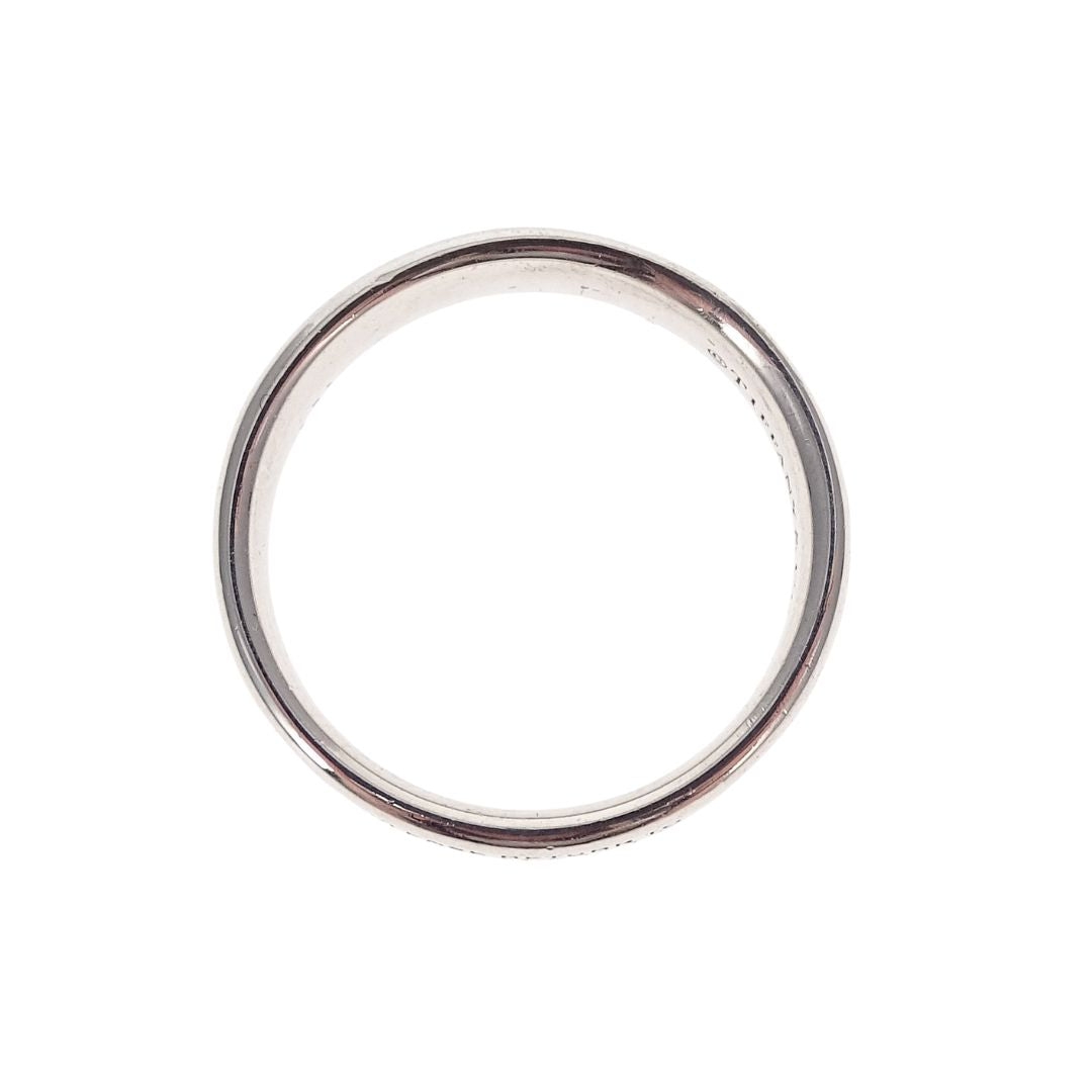Tiffany & Co RTT Narrow Ring Sterling Silver and Diamonds (size 58)