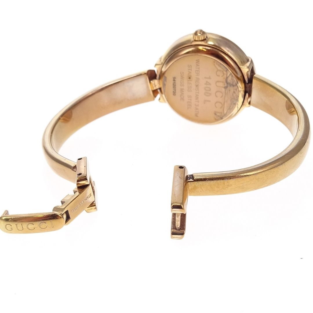 Gucci 1400L Horsebit GG Mother of Pearl Face