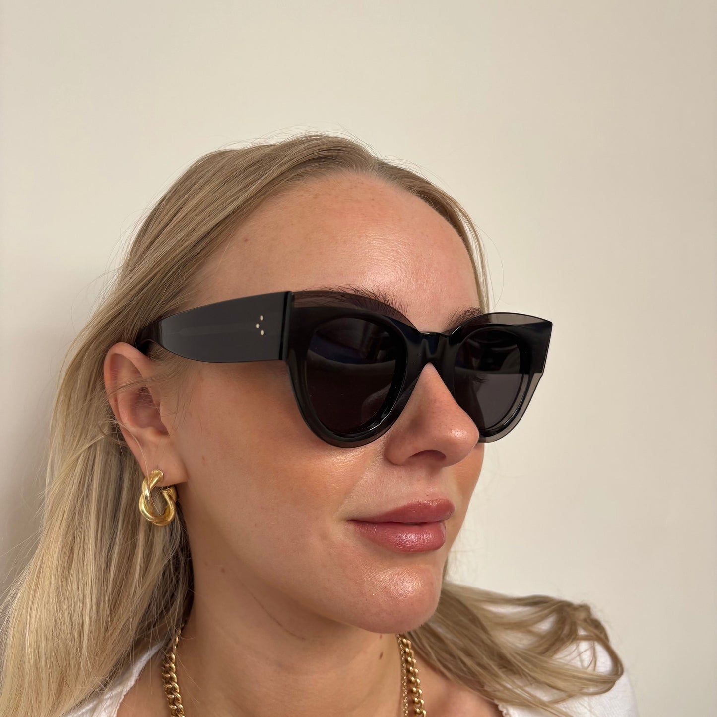 Celine Two Tone Grey & Black Frame Sunglasses