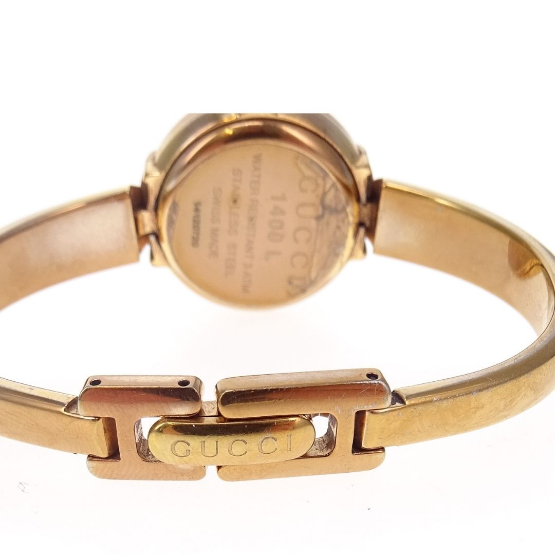 Gucci 1400L Horsebit GG Mother of Pearl Face