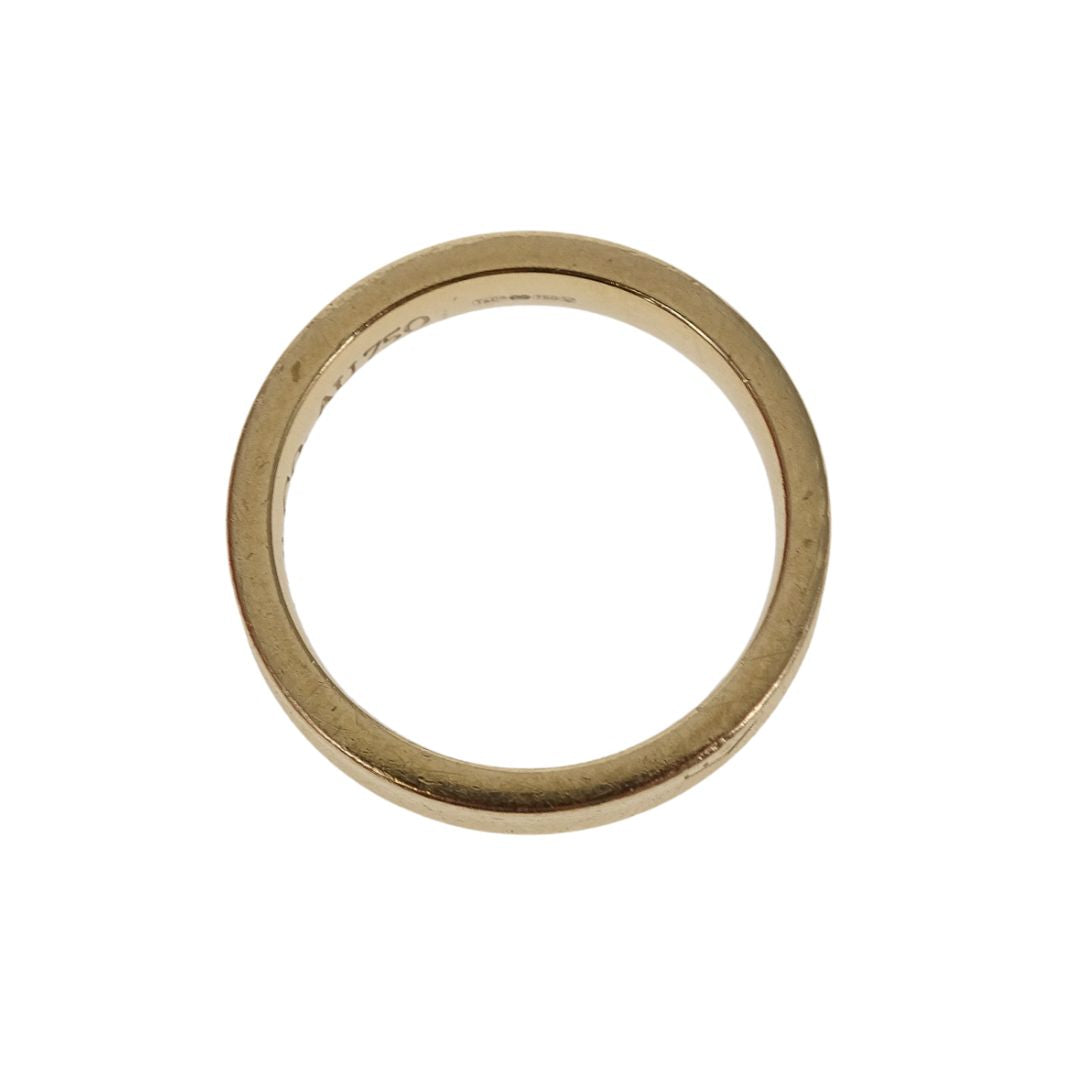 Tiffany & CO Since 1837 Band Ring 18K Yellow Gold (size 53)