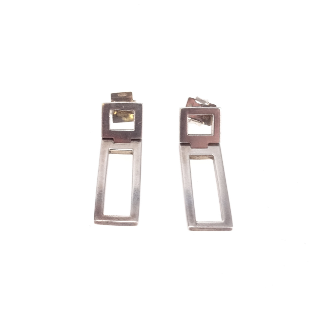 Gucci Sterling Silver Butterfly Dangle Earrings