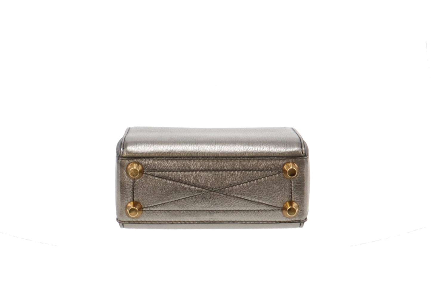 Alexander McQueen Box 19 Leather Crossbody Bag Silver