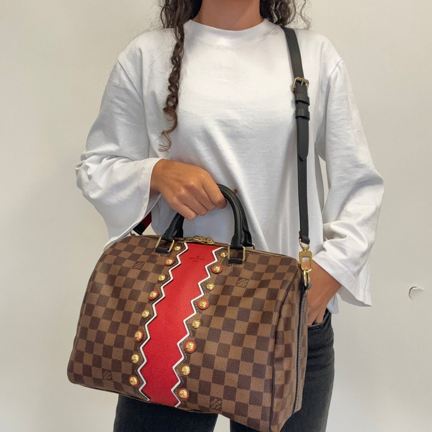 Louis Vuitton Speedy 30 Limited Edition Karakoram Bandouliere AA3168