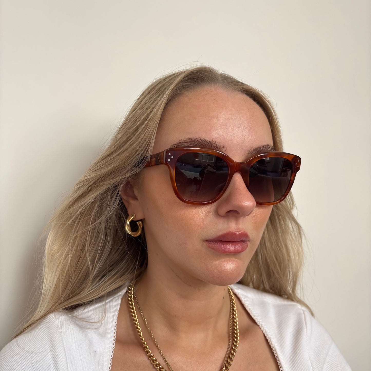 Celine Square Brown Acetate Sunglasses CL500861