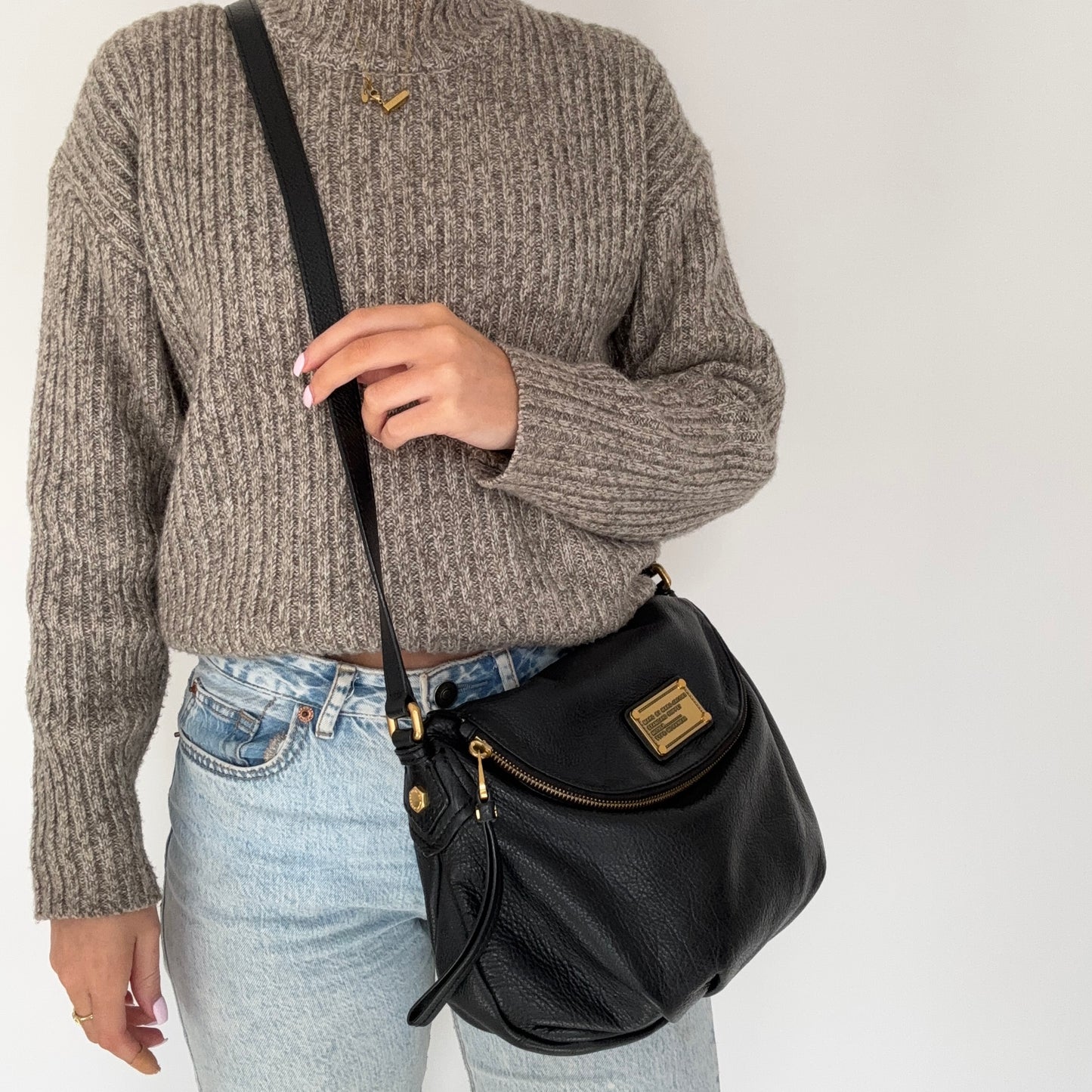 Marc Jacobs Classic Q Natasha Black Leather GHW