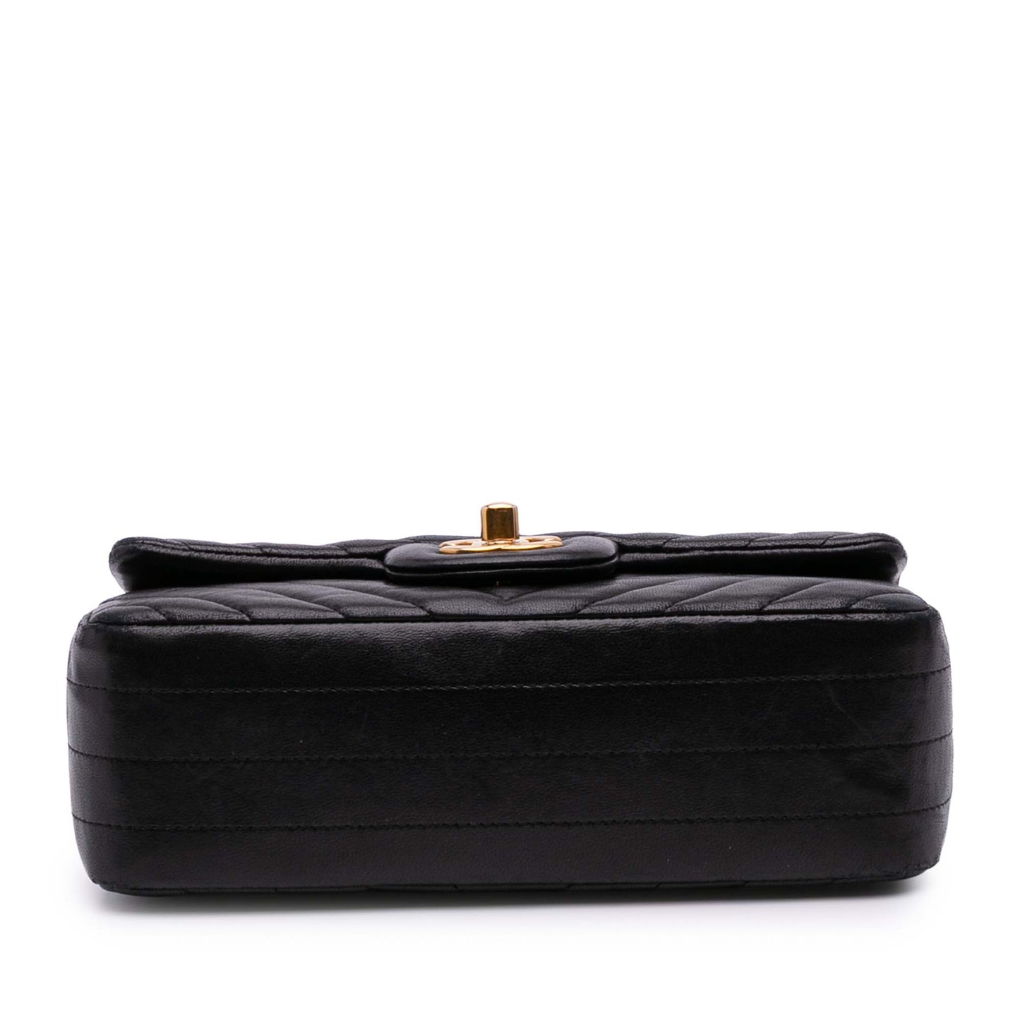 Mini Rectangular Classic Chevron Lambskin Single Flap Image# 3